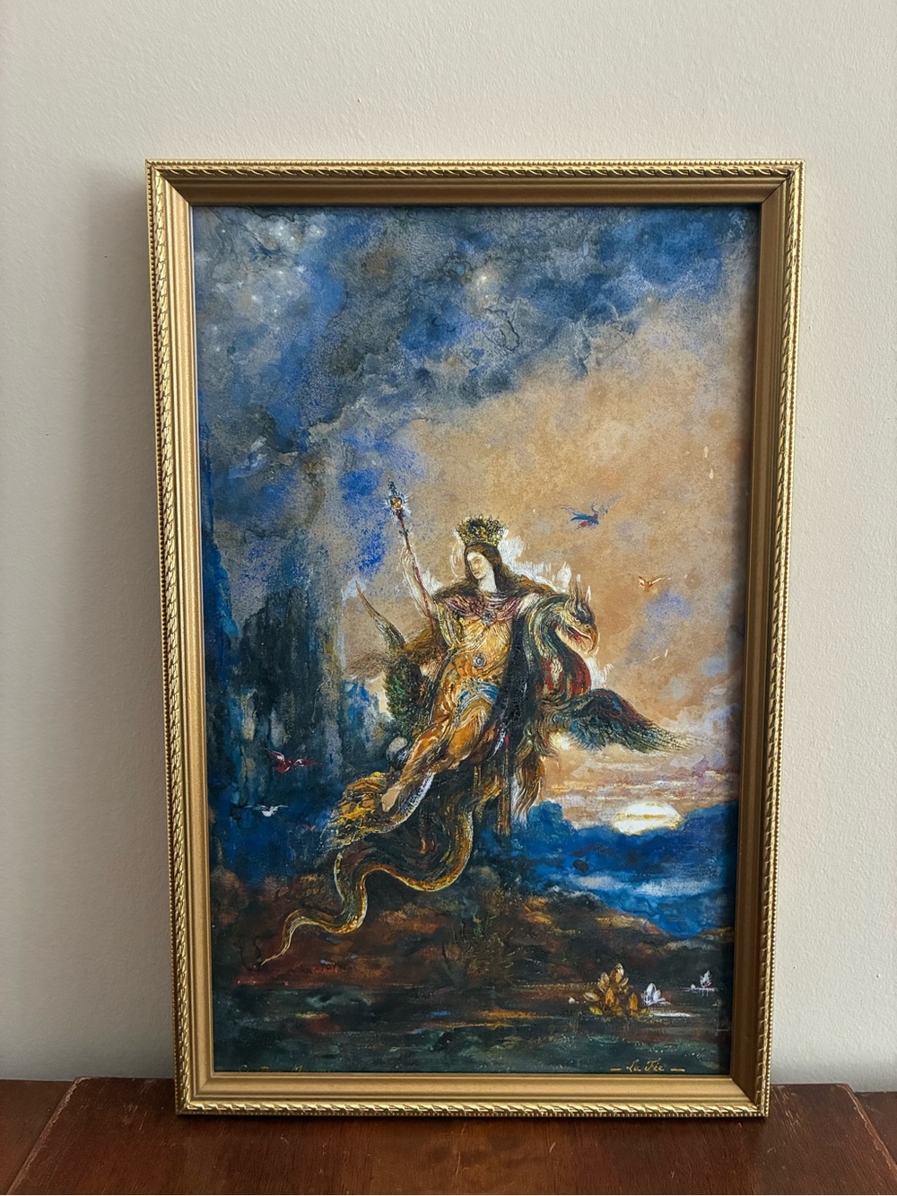 Fairy La Fee Gold Framed Print 11x15 Gustave Moreau Fantasy Fairytale Wall Art